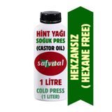 safvital %100 Saf Katkısız Hint Yağı 1 Litre – Castor Oil – Hexan Free Heksansız Soğuk Pres Kalite