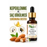 safvital Acı Badem Yağı 20 ml Soğuk Pres Saç Bakımı Kaş Kirpik Bakımı ve Cilt Bakımı İçin Premium Bakım Kepeklenme ve Saç Dökülmesine Destekleyici Bitkisel Cilt Nemlendirme Yağı
