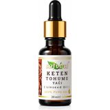 Safvital Keten Tohumu Yağı 20 ml Soğuk Pres Saç Cilt Vücut Bakımı ve Masaj Için Bitkisel Bakım Yağı