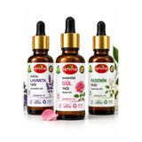 safvital Lavanta+Gül+Yasemin 3’lü Aromaterapi Bakım-Bitkisel Yağ Seti & Premium Bakım Aromatik Yağlar Seti 3x20 ml