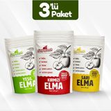 Saga Fresh Dondurularak Kurutulmuş Meyve 3'lü Elma Paketi (Kırmızı Elma 25G, Yeşil Elma 25G, Sarı Elma 25G) - 1 Adet