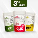 Saga Fresh Dondurularak Kurutulmuş Meyve 3'lü Set 1 (Çilek 15G, Muz 30G, Kivi 20G) - 1 Adet
