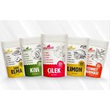 Saga Fresh Dondurularak Kurutulmuş Meyve 5'li Set 1 (Kivi 20G,SARI Elma 25G,LIMON 20G,ÇILEK 15G,C. Hurması 30G) - 1 Adet