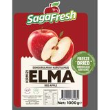 Sagafresh 1 kg Dondurularak Kurutulmuş Kırmızı Elma Dilimleri