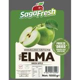 Sagafresh 1 kg Dondurularak Kurutulmuş Yeşil Elma Dilimleri