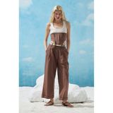 Sagaza Studio SS6153 Kemerli Cep Detaylı Bol Pantolon