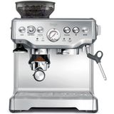 Sage BES875 The Barista Express™ Espresso Makinesi | Konik Değirmen 16 Ayar, Filtre Tutucu 54 mm Doz 18 g, Su 93 °C; Ön İnfüzyon 9 Bar ve Manuel Buhar Fırlatma