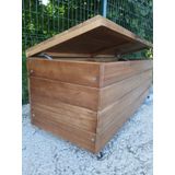 Saglam Luks Ahsap Bahce Dolabı (120X45x45) Buglem Ahsap Bahce Sandıgı Sedırı