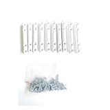 Sağlam Yapı 10X20 Cm Sineklik Menteşesi Plastik 10'Lu Beyaz