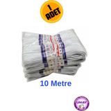 Sağlam Yuvarlak Paça Bel Etek Eşofman Lastiği 10 Metre Dayanıklı Esnek Dikiş Lastiği (2 Mm) - Beyaz