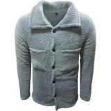 Sağlamer Mtn Erkek Peluş Çeket Sweatshirt ST01538 - Turkuaz - Beyaz