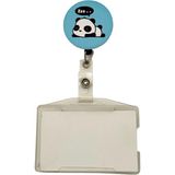 Sağlıkçı Shopping 3 Panda Temalı Metal Yoyo Kartlık Yaka Kartlığı Takımı Renkli Tasarım