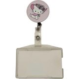 Sağlıkçı Shopping Kırmızı Kurdeleli Sevimli Kedi Temalı Metal Yoyo Kartlık Yoyo Yaka Kartlığı