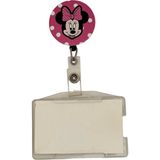 Sağlıkçı Shopping Pembe Benekli Mini Fare Temalı Metal Yoyo Kartlık Yoyo Yaka Kartlığı