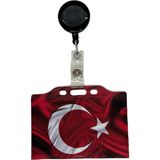 Sağlıkçı Shopping Türk Bayrağı Temalı Yatay Kart Kabı Kart Koruyucu