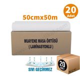 Sağlıklı Yaşam Muayene Masa Örtüsü Lamineli (Sıvı Geçirmez) 50x50 Metre Rulo - 20 Adet