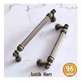 Şah 96 Mm Eskitme Antik Sarı Metal Metal Mobilya Mutfak Çekmece Dolap Dolabı Kulpu Kulbu Kulpları