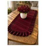 ŞAH TEXTILE DESIGN Sık Fırfırlı keten runner 40x110