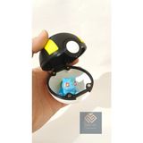 Saha 3D Pokemon Ultra Poke Topu (Bulbasaur Hediyeli) - (DipCamo)Charcoal-White