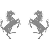 Şaha Kalkmış At Sticker YApıştırması 16CM