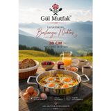 Sahan 20 Cm Tava Yumurtalık Sahan Paslanmaz Çelik