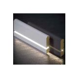 Şahan Art Deco Ledli Süpürgelik / 10 cm / PVC Beyaz / 280 cm Uzunluk / 9'lu Paket / 1. Kalite MDF