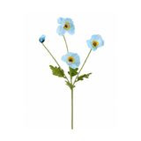sahane & bazaar YAPAY ÇİÇEK 4'LÜ GELİNCİK DALI 60CM TURKUAZ