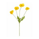 sahane & bazaar YAPAY ÇİÇEK 4'LÜ GELİNCİK DALI 60CM TURUNCU