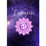 Sahasrara Healer's Journal: Gateway to Divine Light, "I awaken": Crown Chakra Notebook and Sketchbook for Cosmic Connection and Creative Awakening