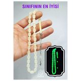 ŞAHBEY TESBİH Fosforlu Kedi Gözü Tesbih / Karanlıkta Parlayan Kedigözü Tespih
