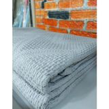 Şaheser %100 Pamuk Çift Kişilik Pike 240X220 (Tek Pike)-Gri V1