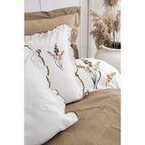 Şaheser Home Collection Eveline Nevresimli Pike Takımı, %100 Pamuk, Püsküllü Nevresimli Pike Seti, Nakışlı Pike Takımı - Hardal