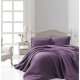 Şaheser Home Collection Jakarlı Yatak Örtüsü Seti Liv Mürdümm - Çok Renkli - 240 x 260 cm
