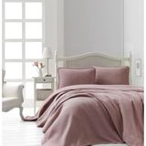 Şaheser Home Collection Jakarlı Yatak Örtüsü Seti Liv Pudra
