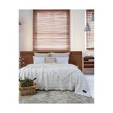 Şaheser Home Collection Oscar Müslin Yatak Örtüsü, %100 Pamuklu Müslin Battaniye, Jakarlı Dokuma, Püsküllü Boho Yatak Örtüsü