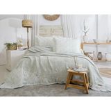 Şaheser Home Collection Pamela Jakarlı Müslin Yatak Örtüsü Seti %100 Pamuk Çift Kişilik