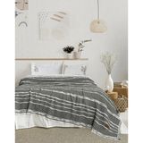 Şaheser Home Collection Sera Jakarlı Yatak Örtüsü Seti – %100 Pamuk Ipliği Boyalı, Çift Kişilik 240X260 cm - Haki