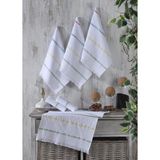 Şaheser Home Collection Viola 6’lı Jakarlı Mutfak Peçetesi, %100 Pamuk, Renkli Çizgili 40X60 cm Mutfak Havlusu - Çok Renkli