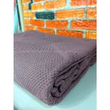 Şaheser Pamuk Çift Kişilik Pike 240x220 (Tek Pike)-Mürdüm