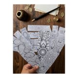 SaHi Craft Mandala Kitap Ayracı Boyama Kartları 15 Adet