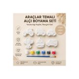Şahi Workshop 6’lı Araç Figürlü Kendin Yap Boyama Seti – 6 Akrilik Boya + Fırça Dahil – Çocuk Hobi Kiti