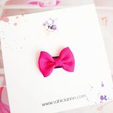 Sahici Anne 4'lü Mini Kurdele Fiyonk Saçsız Bebek Tokası Seti, 3 cm Seyrek Saçlı Bebeklere Özel Tokalar
