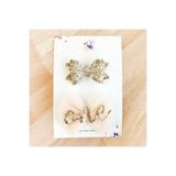 Sahici Anne One 1 Yaş Saçsız Bebek Toka Seti, 7cm- Somon Açık Gold Doğum Günü Tokası