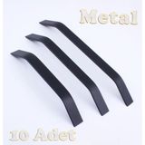 Şahin Alüminyum Metal Lüks Modern Mobilya Çekmece Mutfak Dolabı Kulpu Siyah (10 Adet) - 224mm