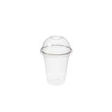 Şahin Ambalaj Mg Home 20 Adet Plastik Şeffaf Bardak Kapaklı 300ml Cc Milkshake Bardağı