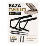 Şahin Baza Makası ( 1 Çift) 1200 N Baza Pistonu (1 Çift) Baza Amortisörü Emniyet Mandalı (1 Çift)