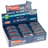 Şahin Kırtasiye Mikro Silgi 2B-24SS Sınav Soft 24'lü Paket