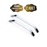 Şahin Krom Alüminyum Dolap Kulpu Mobilya Ve Mutfak Dolap Kulpu(17Mm)(Krom)(Alüminyum) Krom 160Mm 160Mm - 2 Adet