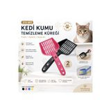 Şahin Pati Desenli Kedi Kumu Temizleme Küreği 2’li Set – Dayanıklı Plastik Kedi Kum Küreği
