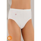 Şahinler 6 Lı Paket Kadın Külot Mb018, Beyaz, 2XL